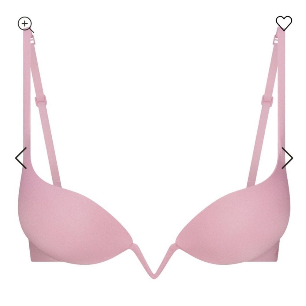 Skims Ultimate Deep Plunge Push-Up Bra Cherry Blossom